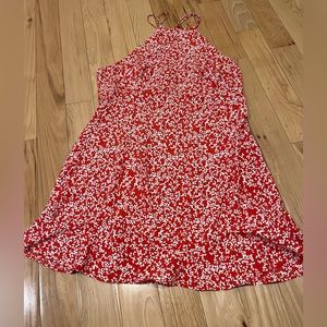Zara Sleeveless Knee Length Summer Dress - Red Floral - women’s size XL